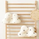 Coussin cocooning pour bébé en forme de nuage en coton à mémoire de forme
