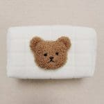 Trousse de toilette en coton avec un ours en peluche pour bébé