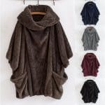 Pull poncho tout doux